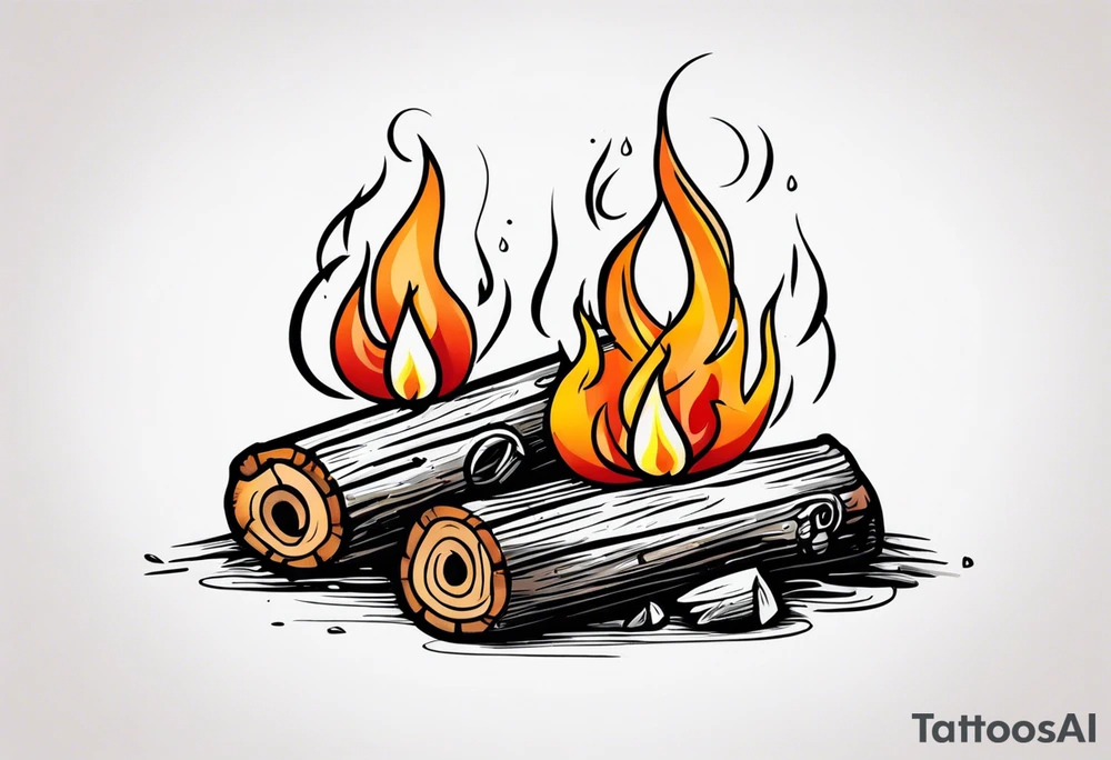 Bonfire tattoo idea