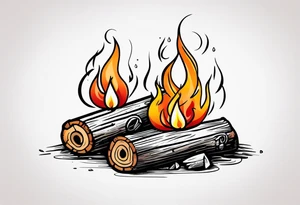 Bonfire tattoo idea
