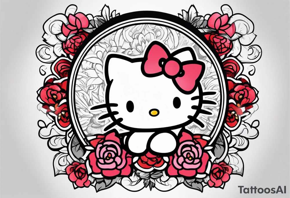 Hello kitty tattoo idea