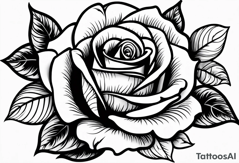 rose tattoo idea