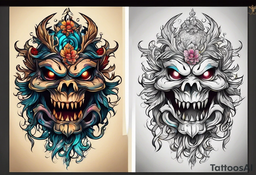 Monster tattoo idea