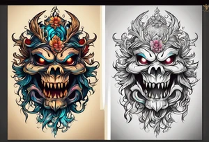 Monster tattoo idea