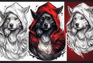 male version of little red riding hood tattoo idea