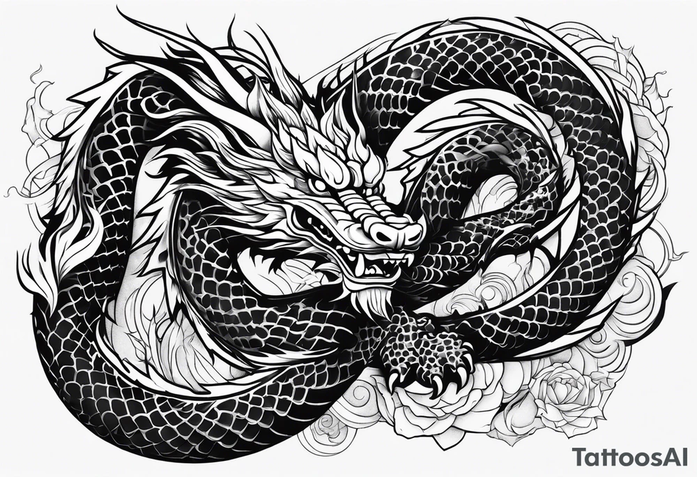 japanese dragon tattoo idea