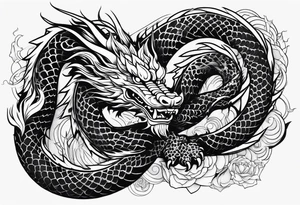 japanese dragon tattoo idea