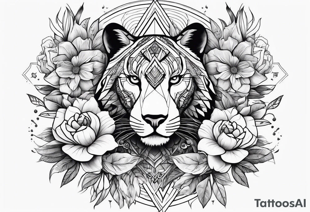animal, flowers. For remember the death, my dad. and the futur, for being strong tattoo idea