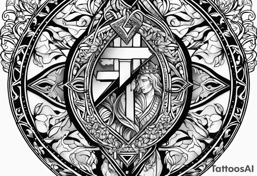 The symbol of Matthias in the bible tattoo idea