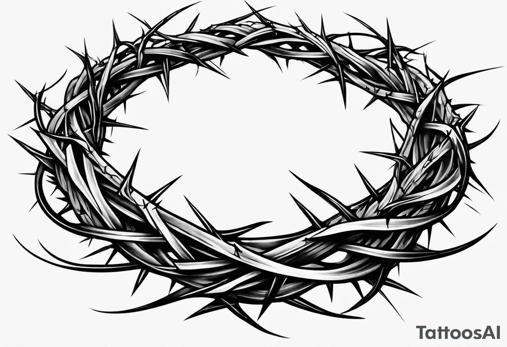 Crown of thorns tattoo idea