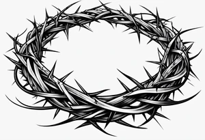 Crown of thorns tattoo idea