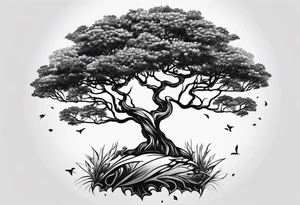 African Flame tree tattoo idea