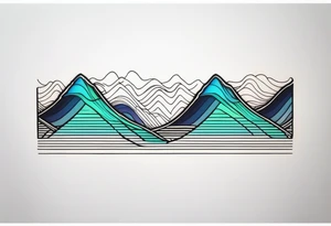 armband tattoo, horizontal with sound spectrum wave pattern tattoo idea