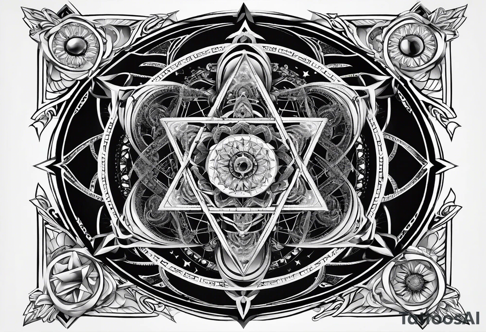 Metatron's cube, toroid tattoo idea