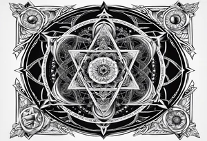 Metatron's cube, toroid tattoo idea