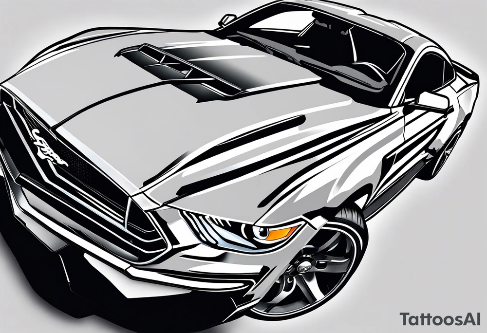 ford mustang tattoo idea