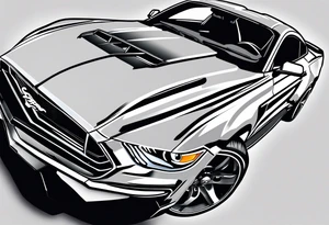 ford mustang tattoo idea
