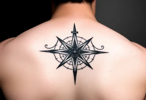 “family first”, mortality, nautical star, mental health healing, cancer astrological sign tattoo idea