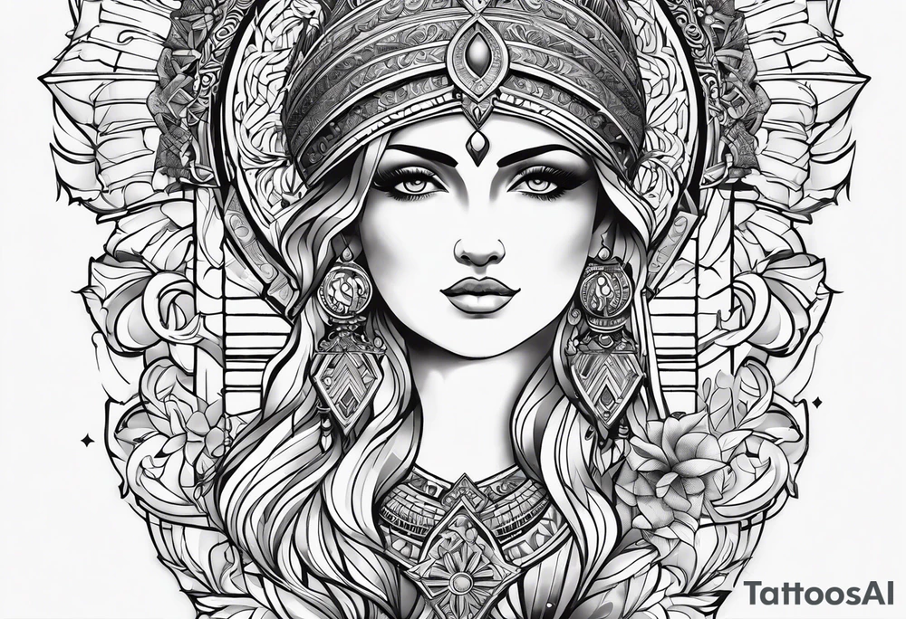 Vishesh, tauras, virgo, roman, alexandar, godly, otherworldy, geometry tattoo idea