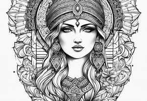 Vishesh, tauras, virgo, roman, alexandar, godly, otherworldy, geometry tattoo idea