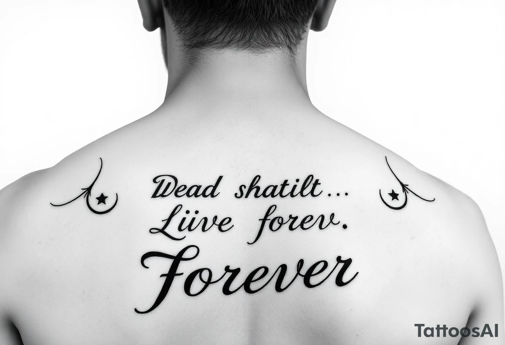 Dad should live forever tattoo idea