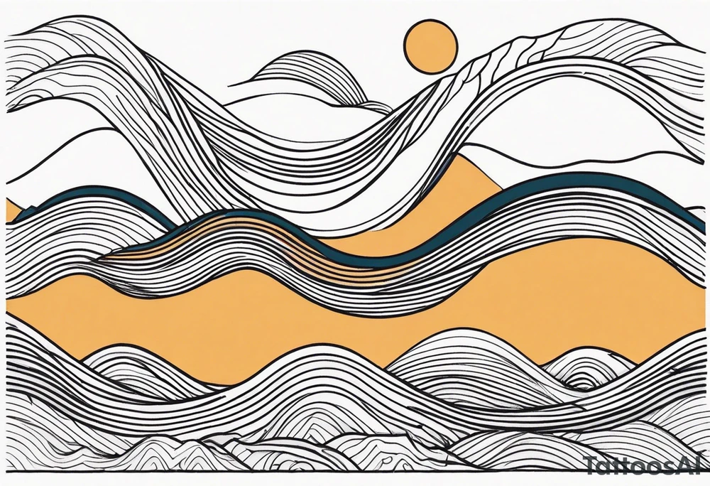 waves tattoo idea