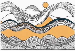 waves tattoo idea