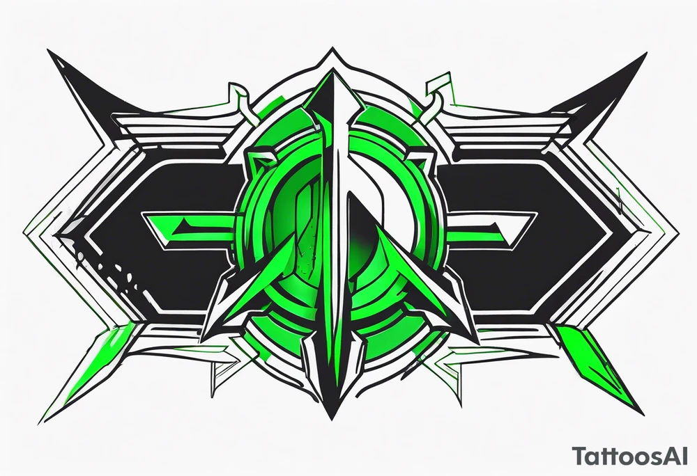 Green arrow logo tattoo idea