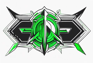 Green arrow logo tattoo idea