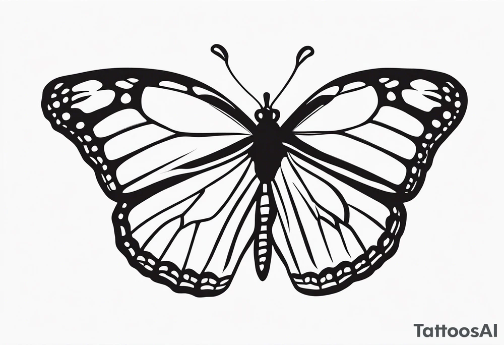 monarch butterfly tattoo idea