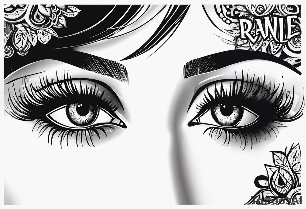 Real eyes Realize Real Lies tattoo idea