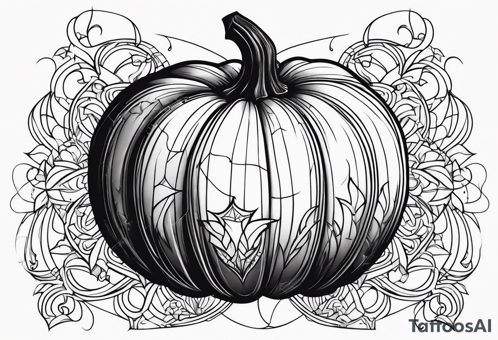 Halloween pumpkin tattoo idea