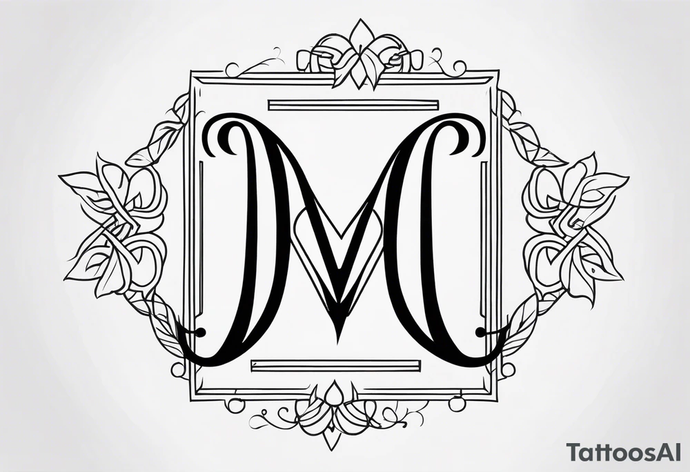 create a Lucas monogram tattoo idea