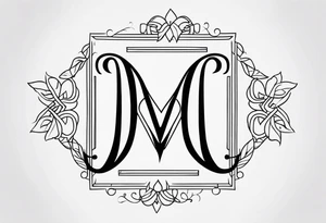 create a Lucas monogram tattoo idea