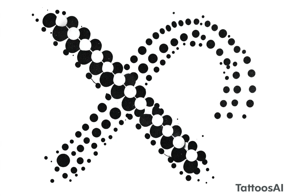 Abstract asterisk tattoo idea