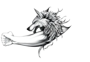 Wolfsbane going up the arm with details tattoo idea