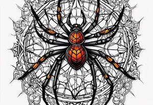 web and the spider to descend tattoo idea