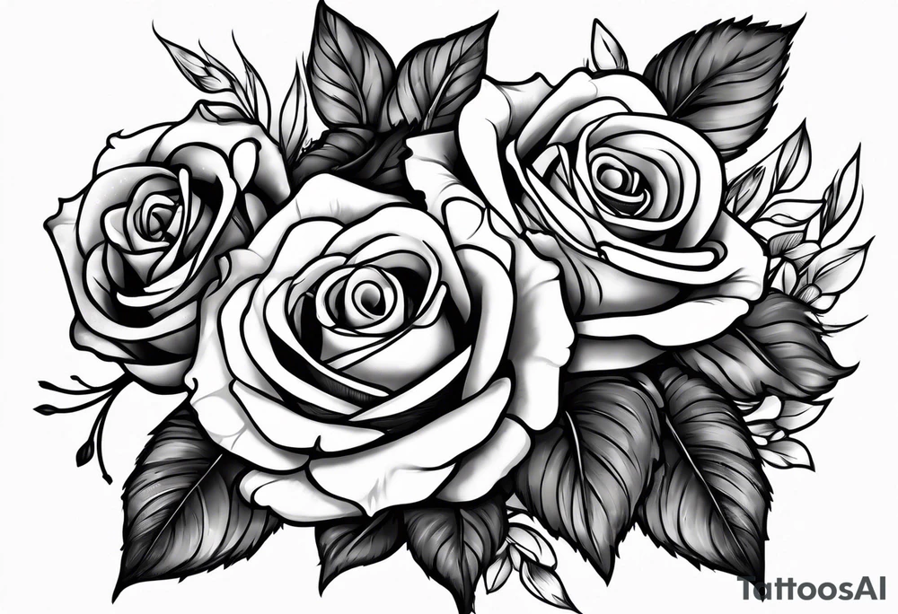Bread and roses tattoo idea