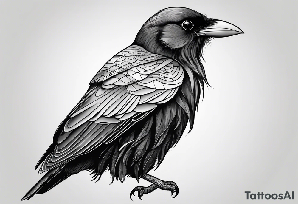 alpine chough tattoo idea