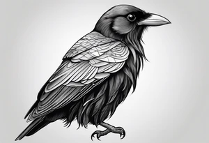 alpine chough tattoo idea