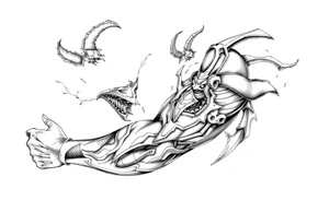 Battle for soul
inner demons
Internal conflict tattoo idea