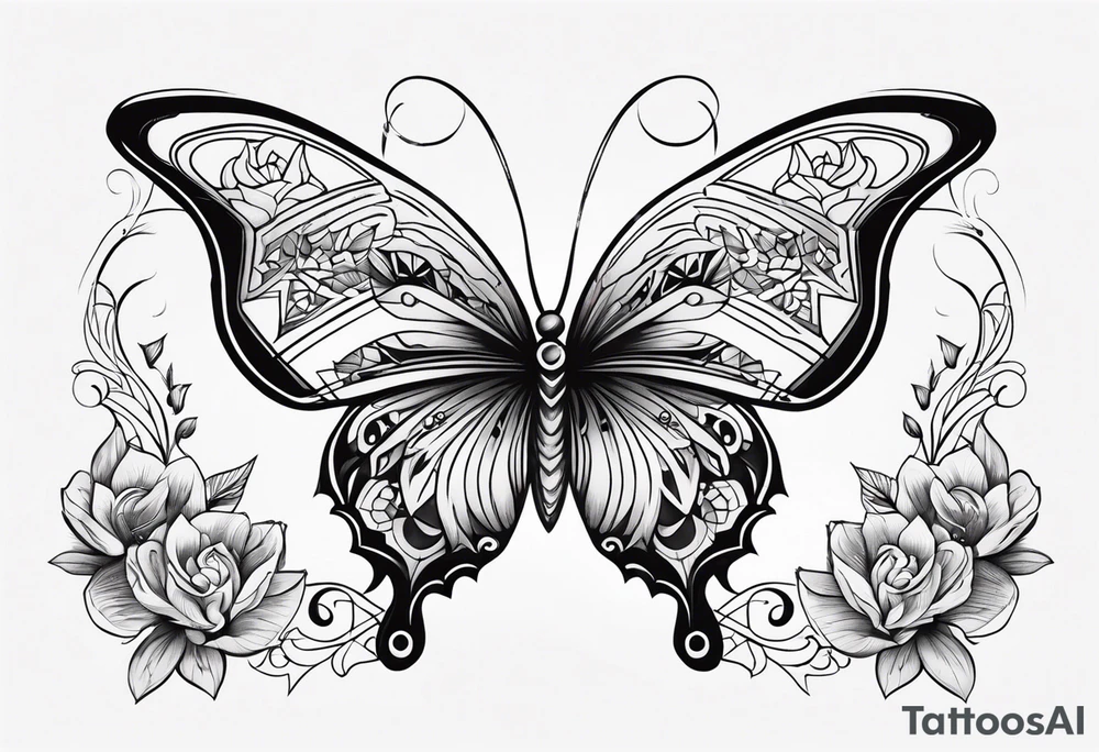 butterfly tattoo idea