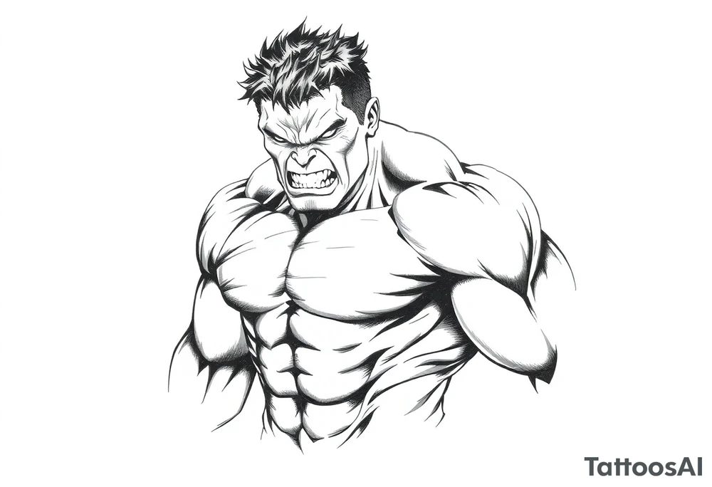hulk tattoo idea