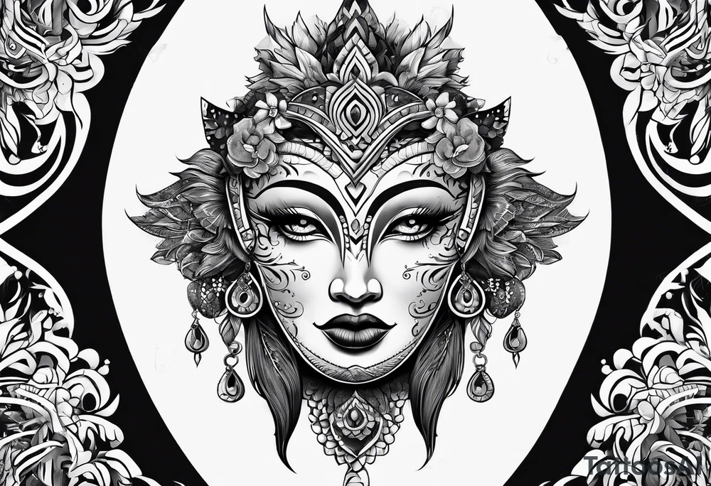 Lua media no braço tattoo idea