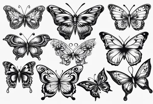 Butterflies tattoo idea