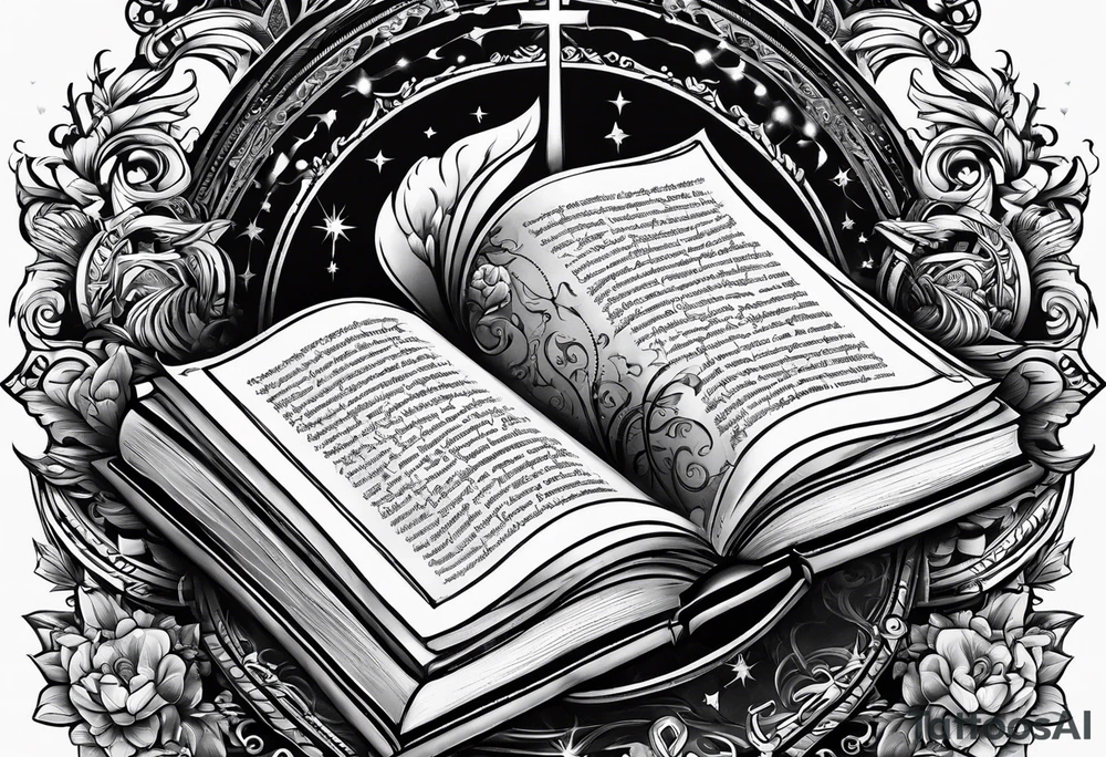 HOLY BOOKS tattoo idea