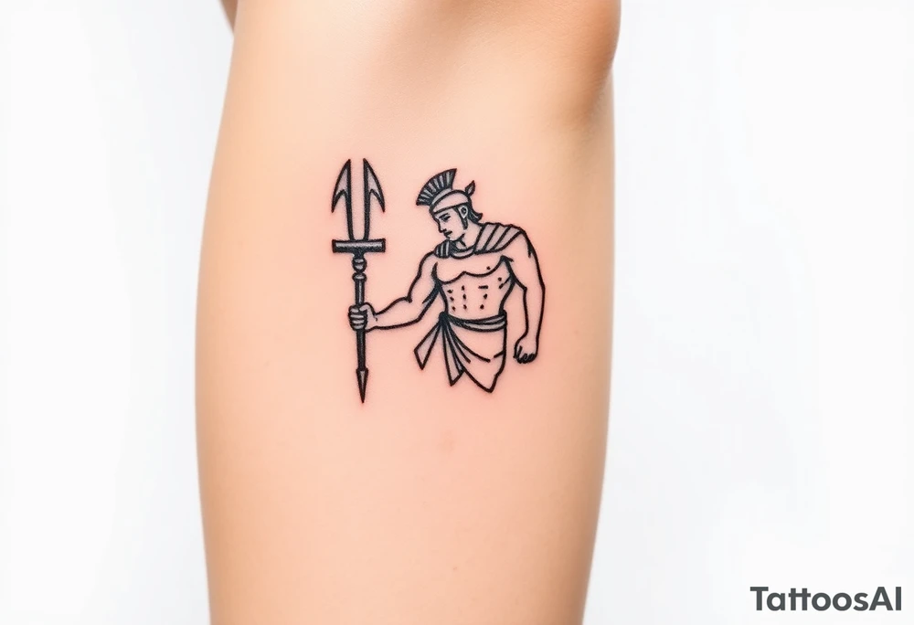 achilles the greek myth tattoo idea