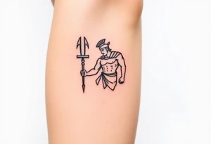 achilles the greek myth tattoo idea