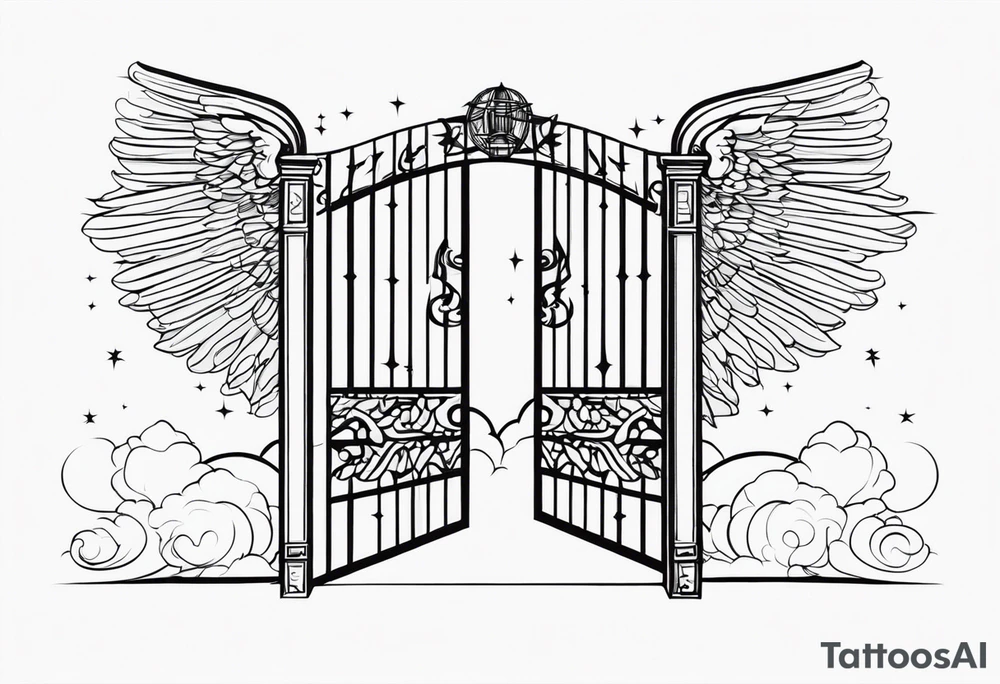 heaven gate vector tattoo idea