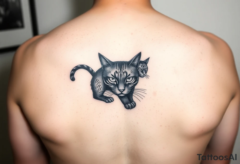 Black Cat tattoo idea