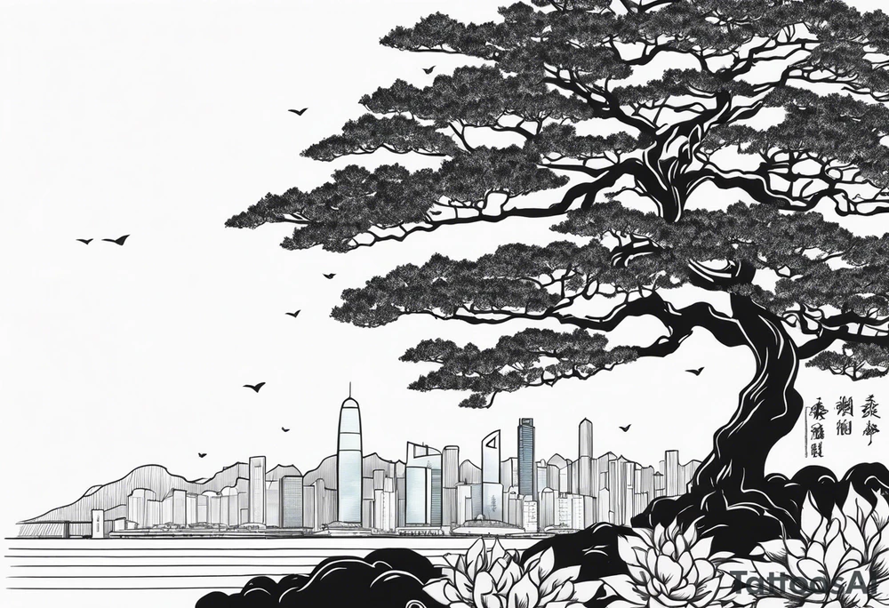 Hong Kong tree 6 tattoo idea