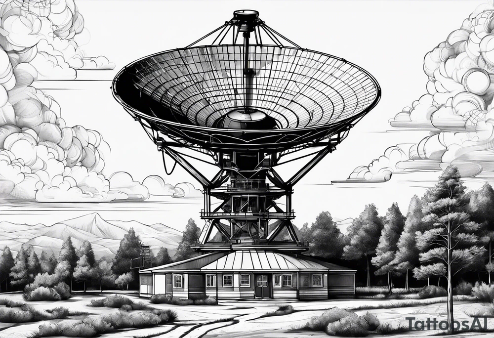 radio telescope tattoo idea